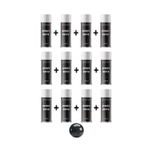 12 Adet Ral 7016 Mat Antrasit Gri Sprey Boya 400 Ml.