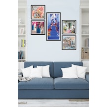 Collage Style 5 Parçalı Mdf Tablo Atf286 Çok Renkli - 713606258 Çok Renkli