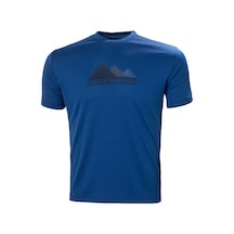 Helly Hansen Hh Tech Graphıc Erkek T-Shirt Deep Fjord 001