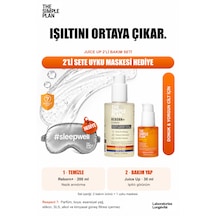 The Simple Plan Juice Up C Vitamini Işıltı Bakım Seti - Serum + Temizleyici Uyku Maskesi Hediyeli 2'li