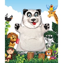 Tox Panda Vahşi Hayvanlar Keçe El Kukla T128 . Eğitici Oyuncak