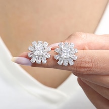 Mia Vento Effective Diamond Milano Rüyası Işıltılı Gümüş Küpe