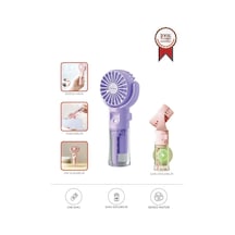 Torima F-13 Mor Şarjlı Mini Masa Fan Vantilatör