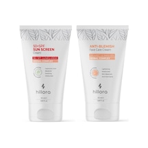 Güneş Kremi 50 Spf + Leke Karşıtı Yüz Bakım Kremi Set