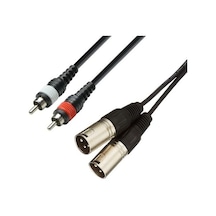 Yka 2 Rca Erkek-2 Xlr Erkek Kablo 2 Metre