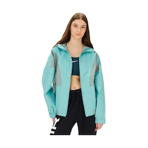 Nike Trail Gore-tex Infinium Running Jacket Yağmur Geçirmez Bol Kesim Kapüşonlu Kadın Yağmurluk Yeşil Krem