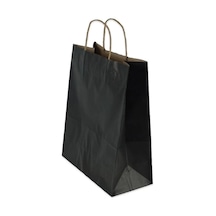 Kraft Kağıt Çanta Siyah 31x12x41 Cm 25 Adet