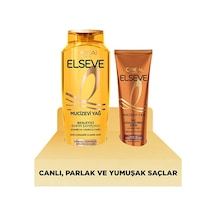 3 Adet Elseve Mucizevi Yağ Şampuan 400 Ml + Mucizevi Yağ Saç Güzelleştirici Krem Ml