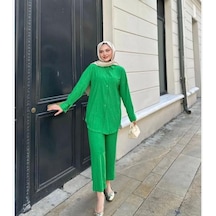 Lovie Moda Kadın İkili Bürümcük Takım Yeşil Lovie Moda Kadın İkili Bürümcük Takım Yeşil