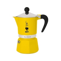 Cups Ocak Üstü Espresso Pişirici - 130ml - Sarı Renk - Alüminyum Gövde - Patentli Güvenlik Valfi - Tüm Ocak Tür