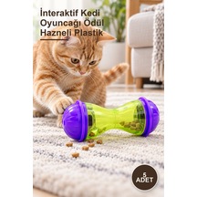 5 Adet İnteraktif Kedi Oyuncağı Ödül Hazneli Plastik