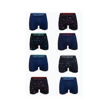 Malabadi Erkek Desenli 8 Li Premium Collection Modal Boxer 8m252 Renkli