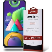 Samsung Uyumlu Galaxy M21 Ekran Koruyucu Cam 3 Adet Ekonomik Paket (552805991) 20 Tl Fark Ile Apple  iPhone Hızlı Şarj Kablosu
