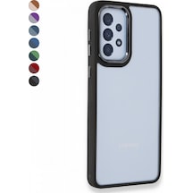 Samsung Uyumlu Galaxy A53 Kılıf Luna Lens Kamera Çerçeveli Silikon Kapak