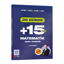 Kpss Dgs Ales Ags 30 Günde Matematik +15 Net Soru Bankası Zorlu Eğitim