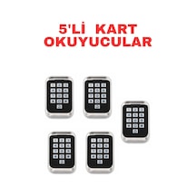 Sr-202 Em-w Proximity Kart Okuyucu Ip68 Şifreli Metal Kasa 2000 Kullanıcı Kapasiteli 125 Khz 5 Adet