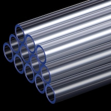 12 Adet Petg Tüp 0,39 İnç/10 Mm Id, 0,55 İnç/14 Mm Od Sert Petg Boru Şeffaf Su Soğutma Kiti Pc Sıvı Su Soğutma B Diğer