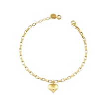 Debora Jewelry 14 Ayar Altın Kalpli Bileklik