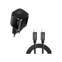 Usb-c Mini Pd Hızlı Şarj Cihazı Güç Adaptörü Ve 1 Metre Hızlı Şarj Ve Data Kablosu L23 - Tct-01