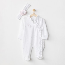 Andywawa Beyaz Bebek Tulum Takım - Andywawa - Beyaz - 6-9 Ay - Ac24653-beyaz-6-9 Ay Beyaz