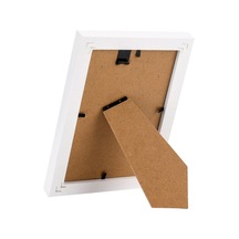 Vusıgn Vs655-wh Mdf Fotoğraf Çerçevesi 13x18 Cm Beyaz Kabartmalı Çerçeve Masaüstü Ve Duvar Askılı