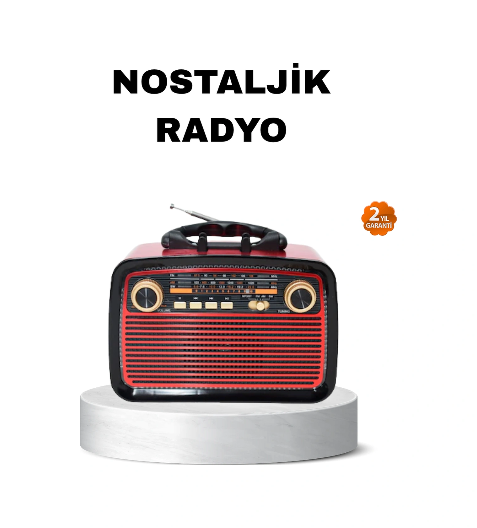 Bluetooth Lu Led Işıklı Nostaljik Müzik Kutusu Ahşap Dokulu, Vintage Tasarım Ve Yüksek Ses Kalitesi