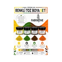 4'lü Set Premium Parafin Soya Wax Toz Mum Boyası Hobi Seti - 5 Cc Sarı, Yeşil, Kahverengi, Turuncu Bkfab4srykht5g Karışık