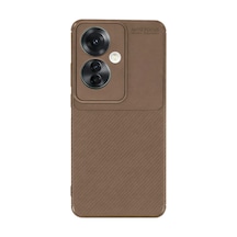 Oppo Reno 11f Kılıf Auto Focus Karbon Kapak - Kahverengi 0.2M-Çok Renkli