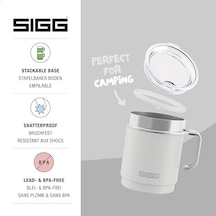 - Camp Termos Bardak Travel Mug Snow Tritan Kapaklı Bulaşık Makinesinde Yıkanabilir Kulplu Bpa İçermez Yalıtımlı Bardak Çift Duvarlı Beyaz 0,36 L