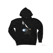 Metallica James Lighting Siyah Kapşonlu Sweatshirt Hoodie Siyah