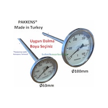 Teknikmarketiniz Kazan.ekmek.pide.köy.kara Taş Fırın Termometresi