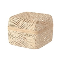 Ikea Smarra Kapaklı Kutu, Natürel, 30x30x23 Cm Çok Renkli