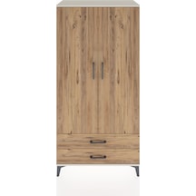 Hyperion Dolap Tek Raflı 2 Çekmeceli Tek Askılı 88x44x182 Ayt... Aytaşı