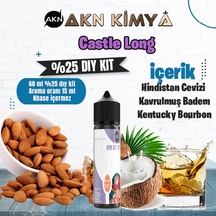 Castle Long Five Pawns Yoğun Dıy Kit Kavrulmuş Badem Bourbon Gıda Aroması %25 Oranda Aroma İçerir Hazır Değildir 60 Ml