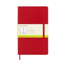 Çizgisiz Kırmızı Defter L Boy Sert Kapak Çok Renkli