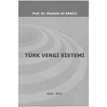 Türk Vergi Sistemi Mustafa Ali Sarılı 2.El İadesiz