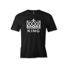 King And Queen - King Siyah Erkek Tshirt
