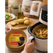 Zenvia Airfryer Pişirme Kağıdı 100 Lü Yapışmaz Yağ Geçirmez Kağıt Znv2026 Çok Renkli