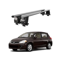 Royal Nissan Note / Versa 2004-2012 Uyumlu Gri Kilitli Ara Atkı Port Bagaj Tavan Barı