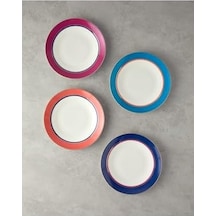Carny Porselen Servis Tabağı 25 Cm Lacivert Açık