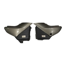 Yamaha Ybr 2004-2009 Sağ Sol Akü Kapakları Füme Etiketsiz Ithal