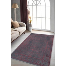 Pembe Vintage Kaymaz Tabanlı Makinede Yıkanabilir Halı Kr025n11
