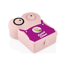 Beslenme Kabı Çıkaralabilir Bölmeli Bpa İçermez Okul Piknik Kamp Sandviç Tost Beslenme Kabı Pembe Çok Renkli