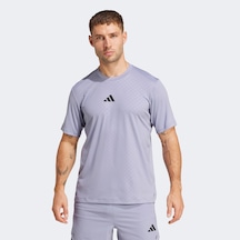 Adidas Power 3 Stripes Erkek Mor Antrenman T-shirt Jı8216 Mor