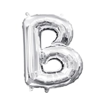 Gümüş Folyo Balon B Harfi 40inç 100cm Beyaz