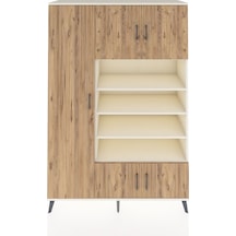 Hyperion Dolap 10 Raflı 5 Kapaklı 132x44x195 Aytaşı-çam/aytaşı Aytaşı