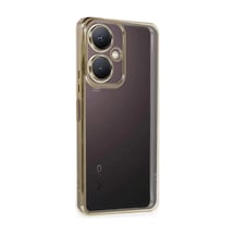 Vivo Y27 Kılıf Razer Lensli Silikon - Gold 0.2M-Çok Renkli