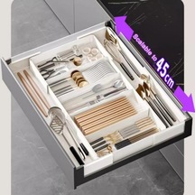 Pazly Teleskopik Mutfak Saklama Kutusu, Genişletilebilir, Çok Bölmeli, Sofra Organizasyonu Diğer