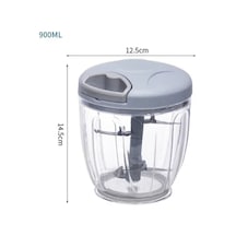 Liangmei 900 Ml Sarımsak Kıyıcı Manuel Sarımsak Presi Gıda Sebze Mavi