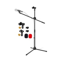 Ayarlanabilir Tripod Mikrofon Standı, 2 Mikrofon Tutar